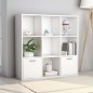 vidaXL Estantería de madera contrachapada blanco 98x30x98 cm vidaXL Estantería de madera contrachapada blanco 98x30x98 cm