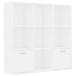 vidaXL Estantería de madera contrachapada blanco 98x30x98 cm