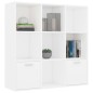 vidaXL Estantería de madera contrachapada blanco 98x30x98 cm vidaXL Estantería de madera contrachapada blanco 98x30x98 cm