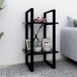 vidaXL Estantería de 2 niveles madera contrachapada negro 40x30x70 cm vidaXL Estantería de 2 niveles madera contrachapada negro 40x30x70 cm