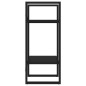 vidaXL Estantería de 2 niveles madera contrachapada negro 40x30x70 cm vidaXL Estantería de 2 niveles madera contrachapada negro 40x30x70 cm