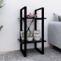 vidaXL Estantería de 2 niveles madera contrachapada negro 40x30x70 cm vidaXL Estantería de 2 niveles madera contrachapada negro 40x30x70 cm