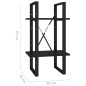 vidaXL Estantería de 2 niveles madera contrachapada negro 40x30x70 cm vidaXL Estantería de 2 niveles madera contrachapada negro 40x30x70 cm