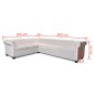 vidaXL Sofá de esquina Chesterfield 6 plazas cuero artificial blanco vidaXL Sofá de esquina Chesterfield 6 plazas cuero artificial blanco