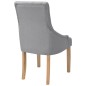 vidaXL Sillas de comedor 2 unidades tela gris claro vidaXL Sillas de comedor 2 unidades tela gris claro