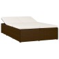 vidaXL Tumbona convertible con cojín de ratán sintético marrón vidaXL Tumbona convertible con cojín de ratán sintético marrón