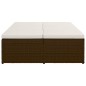 vidaXL Tumbona convertible con cojín de ratán sintético marrón vidaXL Tumbona convertible con cojín de ratán sintético marrón