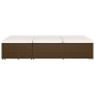 vidaXL Tumbona convertible con cojín de ratán sintético marrón vidaXL Tumbona convertible con cojín de ratán sintético marrón