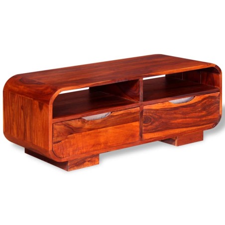 vidaXL Mesa de centro de madera maciza de sheesham 90x40x35 cm