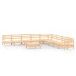 vidaXL Juego de muebles de jardín 10 piezas madera maciza de pino vidaXL Juego de muebles de jardín 10 piezas madera maciza de pino