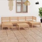 vidaXL Juego de muebles de jardín 7 piezas madera maciza de pino vidaXL Juego de muebles de jardín 7 piezas madera maciza de pino