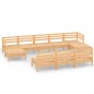vidaXL Juego de muebles de jardín 10 piezas madera maciza de pino vidaXL Juego de muebles de jardín 10 piezas madera maciza de pino