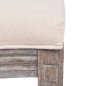 vidaXL Sillas de comedor 2 unidades tela color crema vidaXL Sillas de comedor 2 unidades tela color crema