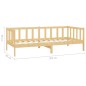 vidaXL Sofá cama con colchón madera de pino maciza 90x200 cm vidaXL Sofá cama con colchón madera de pino maciza 90x200 cm