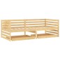 vidaXL Sofá cama con cajones madera de pino maciza 90x200 cm