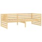 vidaXL Sofá cama con cajones madera de pino maciza 90x200 cm