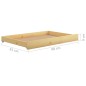 vidaXL Sofá cama con cajones madera de pino maciza 90x200 cm