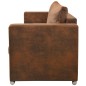 vidaXl Sofa de 3 plazas 191x73x82 cm piel de ante artificial vidaXl Sofa de 3 plazas 191x73x82 cm piel de ante artificial