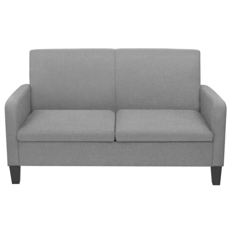 vidaXL Sofá de 2 plazas 135x65x76 cm gris claro