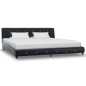 vidaXL Estructura de cama cuero sintético negro 180x200 cm vidaXL Estructura de cama cuero sintético negro 180x200 cm