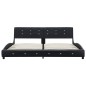 vidaXL Estructura de cama cuero sintético negro 180x200 cm vidaXL Estructura de cama cuero sintético negro 180x200 cm