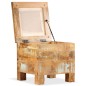 vidaXL Banco de almacenamiento de madera reciclada maciza 40x40x45 cm vidaXL Banco de almacenamiento de madera reciclada maciza 40x40x45 cm