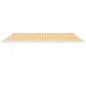 vidaXL Toldo retráctil aluminio y tela amarillo y blanco 5x3 m vidaXL Toldo retráctil aluminio y tela amarillo y blanco 5x3 m