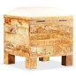 vidaXL Banco de almacenamiento de madera reciclada maciza 40x40x45 cm vidaXL Banco de almacenamiento de madera reciclada maciza 40x40x45 cm
