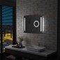 vidaXL Espejo de pared de baño con LED y sensor táctil 80x60 cm vidaXL Espejo de pared de baño con LED y sensor táctil 80x60 cm