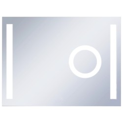 vidaXL Espejo de pared de baño con LED y sensor táctil 80x60 cm