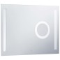 vidaXL Espejo de pared de baño con LED y sensor táctil 80x60 cm vidaXL Espejo de pared de baño con LED y sensor táctil 80x60 cm