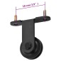vidaXL Kit de herrajes para puertas correderas SKIEN acero negro 183cm vidaXL Kit de herrajes para puertas correderas SKIEN acero negro 183cm