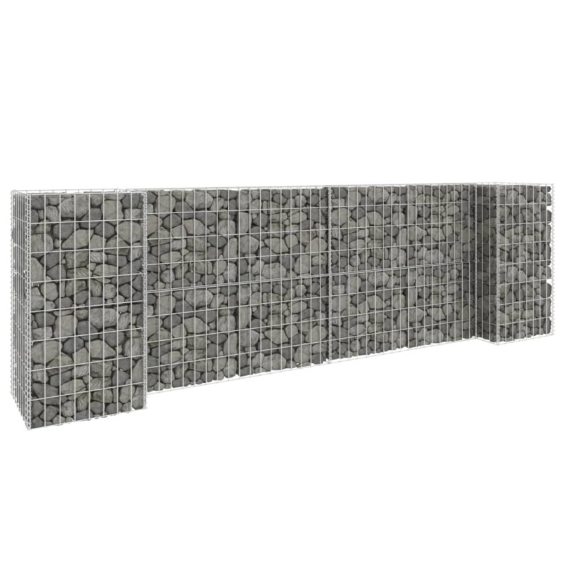 vidaXL Jardinera de gaviones forma de H alambre de acero 260x40x80 cm vidaXL Jardinera de gaviones forma de H alambre de acero 260x40x80 cm