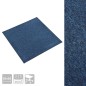 vidaXL Baldosas de suelo de moqueta 20 uds 5 m² 50x50 cm azul oscuro vidaXL Baldosas de suelo de moqueta 20 uds 5 m² 50x50 cm azul oscuro