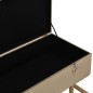 vidaXL Banco con compartimento 105 cm beige de terciopelo vidaXL Banco con compartimento 105 cm beige de terciopelo