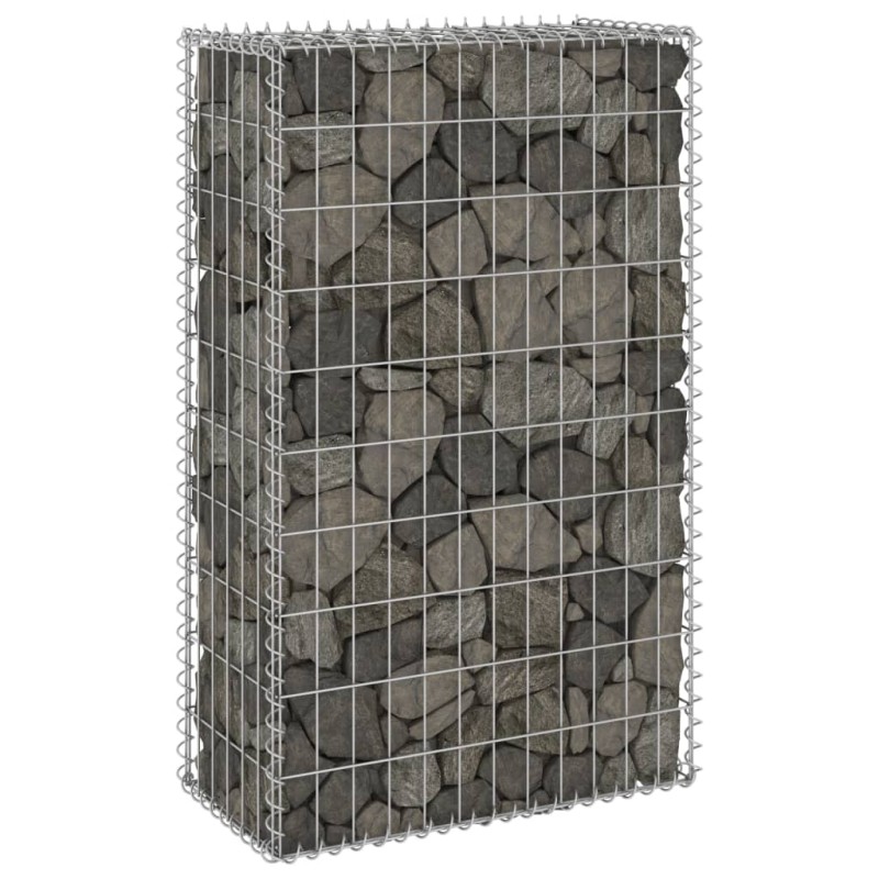 vidaXL Muro de gaviones con cubiertas acero galvanizado 60x30x100 cm vidaXL Muro de gaviones con cubiertas acero galvanizado 60x30x100 cm