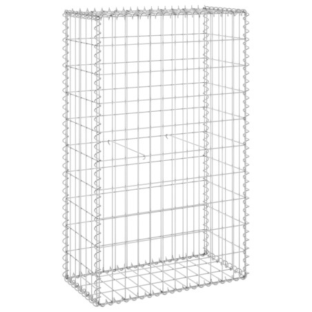 vidaXL Muro de gaviones con cubiertas acero galvanizado 60x30x100 cm