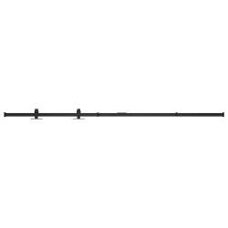 vidaXL Kit mini puerta corredera armario acero carbono 152 cm