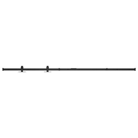 vidaXL Kit mini puerta corredera armario acero carbono 152 cm