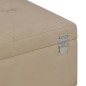 vidaXL Banco con compartimento 105 cm beige de terciopelo vidaXL Banco con compartimento 105 cm beige de terciopelo