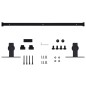 vidaXL Kit mini puerta corredera armario acero carbono 152 cm vidaXL Kit mini puerta corredera armario acero carbono 152 cm