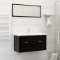 vidaXL Lavabo empotrado con grifo cerámica blanco 91x39x18 cm vidaXL Lavabo empotrado con grifo cerámica blanco 91x39x18 cm