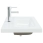 vidaXL Lavabo empotrado con grifo cerámica blanco 91x39x18 cm vidaXL Lavabo empotrado con grifo cerámica blanco 91x39x18 cm