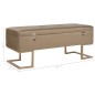 vidaXL Banco con compartimento 105 cm beige de terciopelo vidaXL Banco con compartimento 105 cm beige de terciopelo
