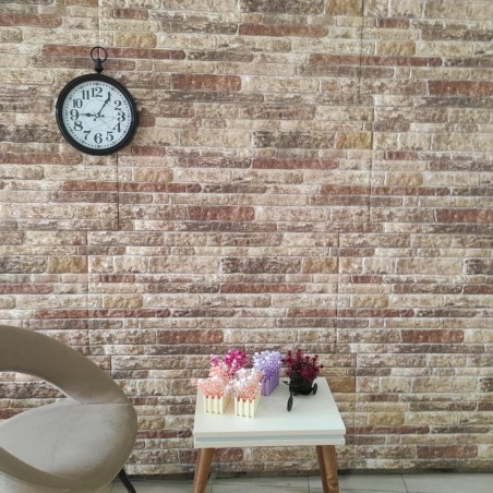 vidaXL Paneles de pared 3D diseño de ladrillo multicolor 10 piezas EPS