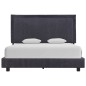 vidaXL Estructura de cama de tela gris oscura 140x200 cm vidaXL Estructura de cama de tela gris oscura 140x200 cm