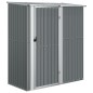 vidaXL Cobertizo de jardín acero galvanizado gris 180,5x97x209,5 cm vidaXL Cobertizo de jardín acero galvanizado gris 180,5x97x209,5 cm