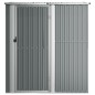 vidaXL Cobertizo de jardín acero galvanizado gris 180,5x97x209,5 cm vidaXL Cobertizo de jardín acero galvanizado gris 180,5x97x209,5 cm