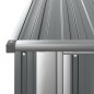 vidaXL Cobertizo de jardín acero galvanizado gris 180,5x97x209,5 cm vidaXL Cobertizo de jardín acero galvanizado gris 180,5x97x209,5 cm
