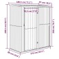 vidaXL Cobertizo de jardín acero galvanizado gris 180,5x97x209,5 cm vidaXL Cobertizo de jardín acero galvanizado gris 180,5x97x209,5 cm